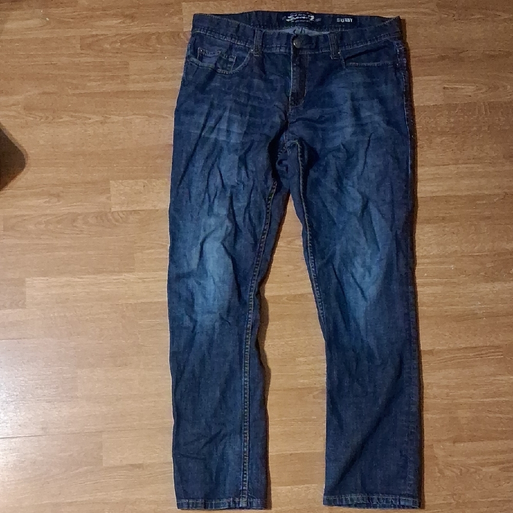 Seven7 Men's Dark Blue Slim Jeans